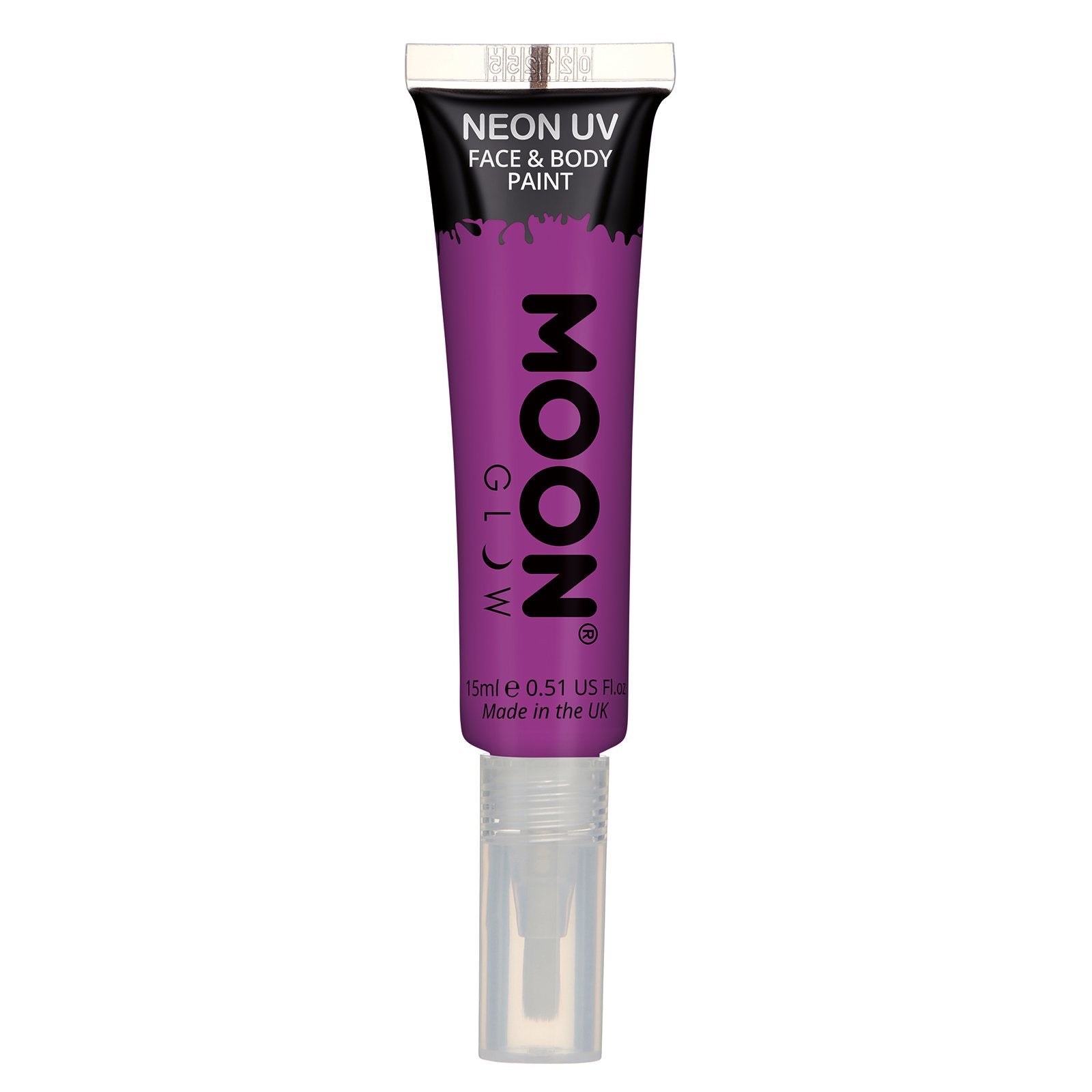Neon UV Face & Body Paint w/Brush -Moon Glow Clamshell