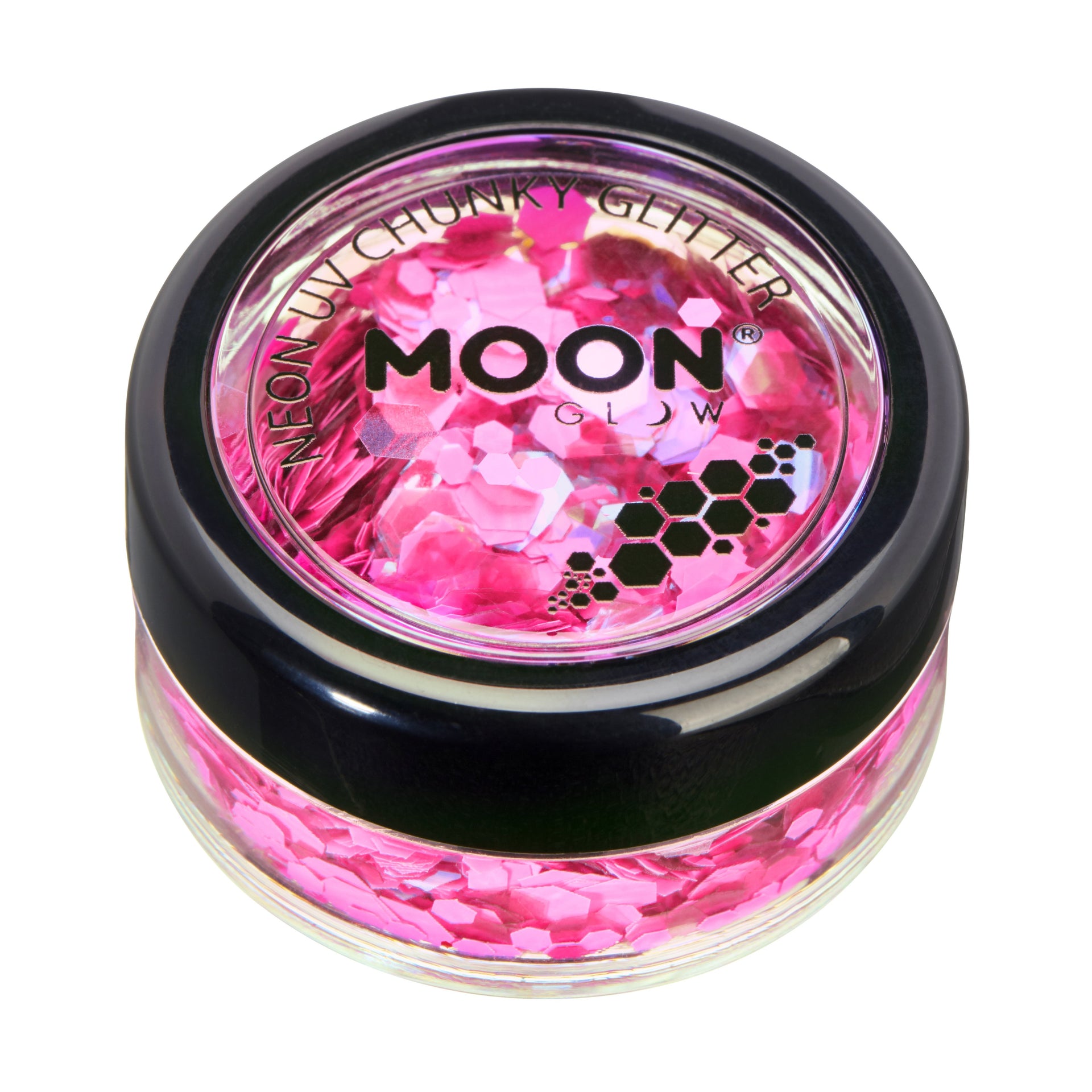 Neon UV Chunky Glitter -Moon Glow