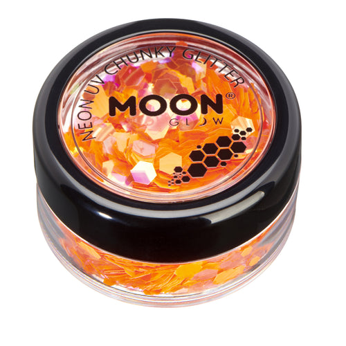 Neon UV Chunky Glitter -Moon Glow