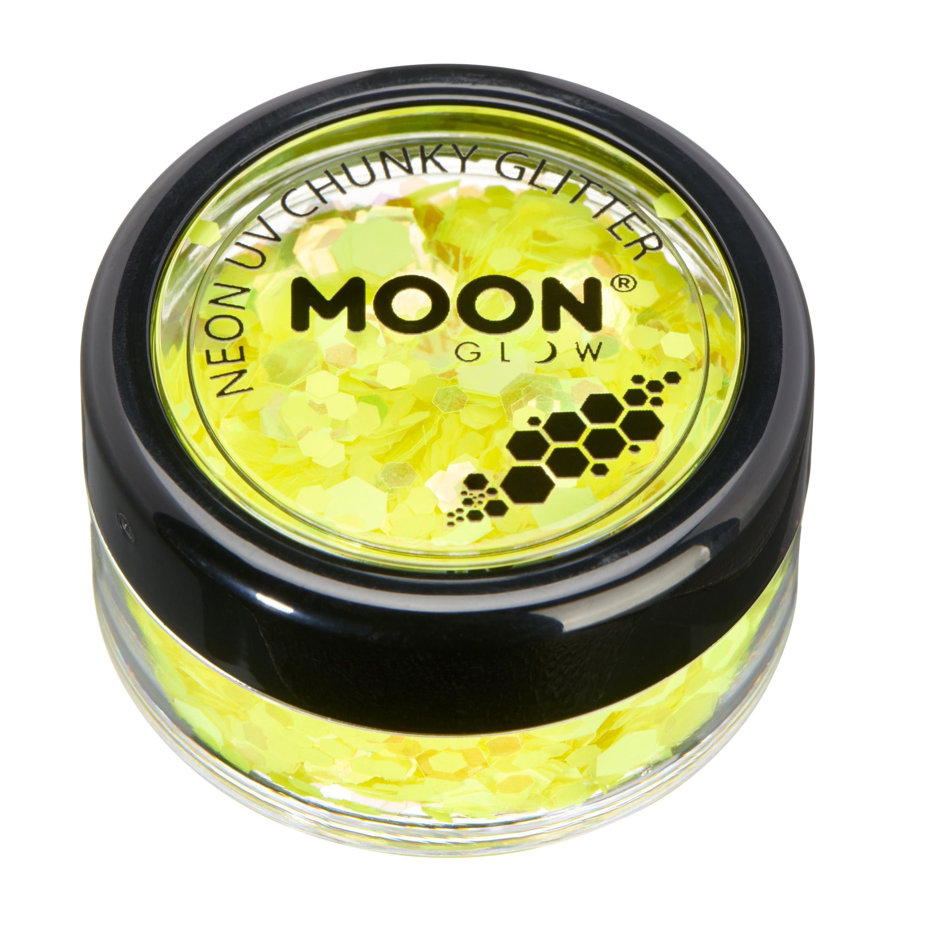 Neon UV Chunky Glitter -Moon Glow