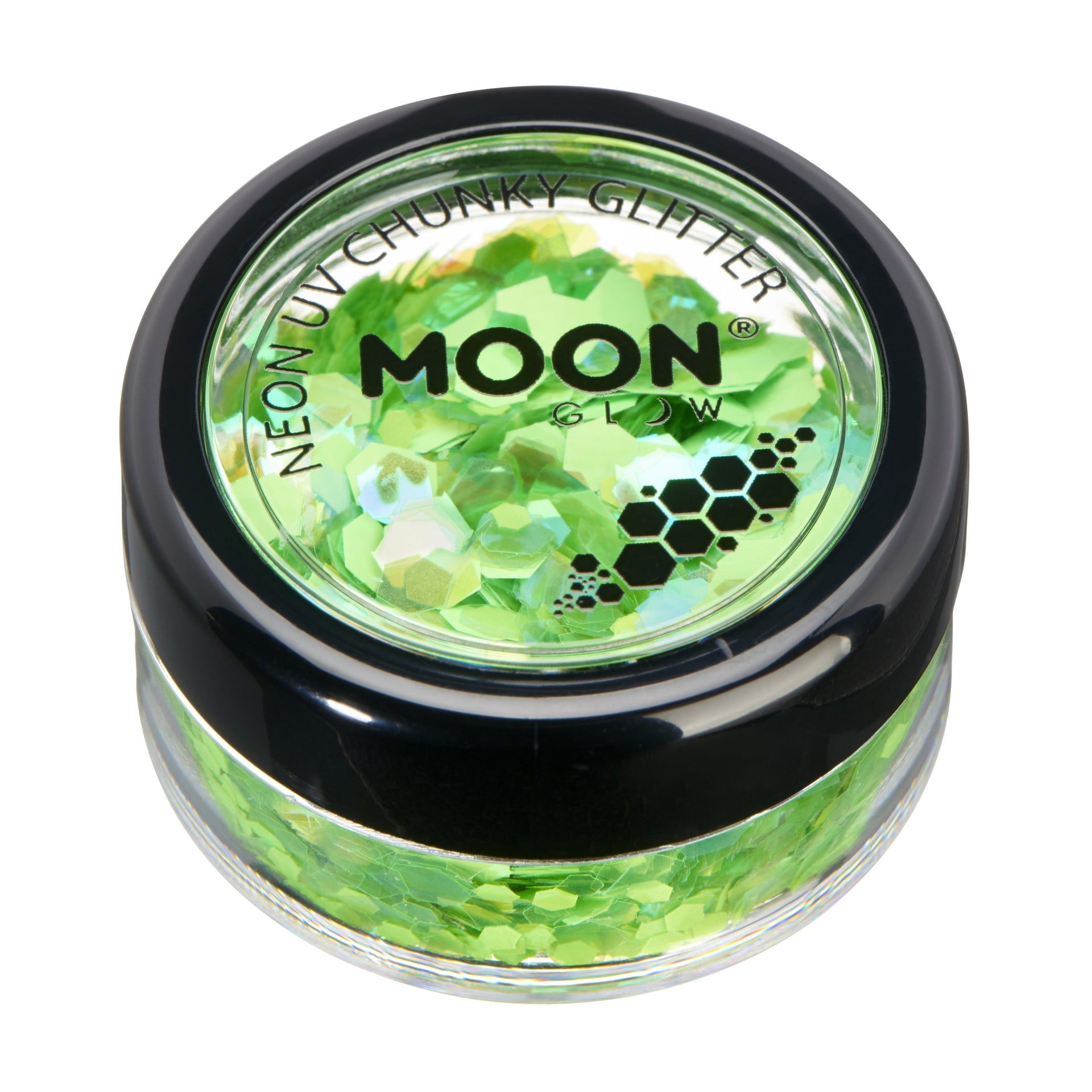 Neon UV Chunky Glitter -Moon Glow