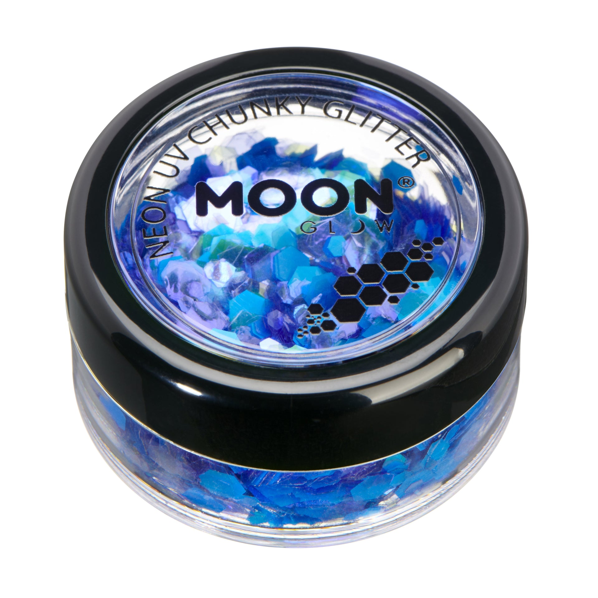 Neon UV Chunky Glitter -Moon Glow