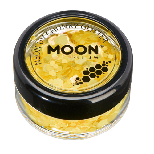 Neon UV Chunky Glitter -Moon Glow