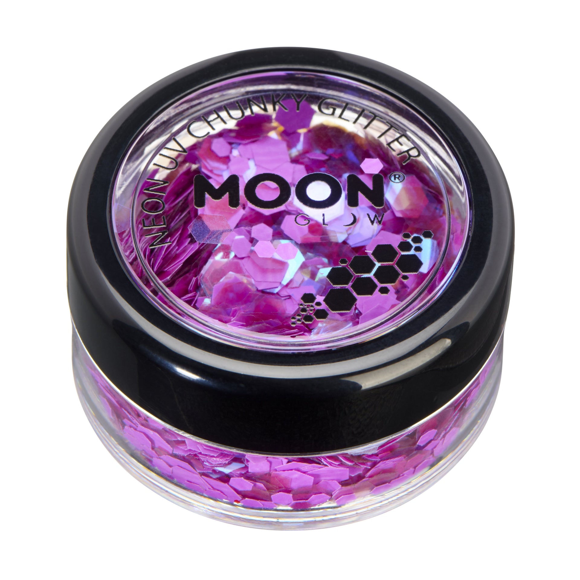 Neon UV Chunky Glitter -Moon Glow