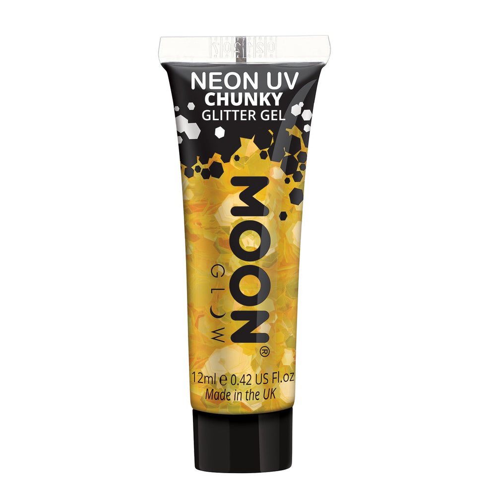 Glitter Neon UV Face & Body Chunky Gel -Clamshell