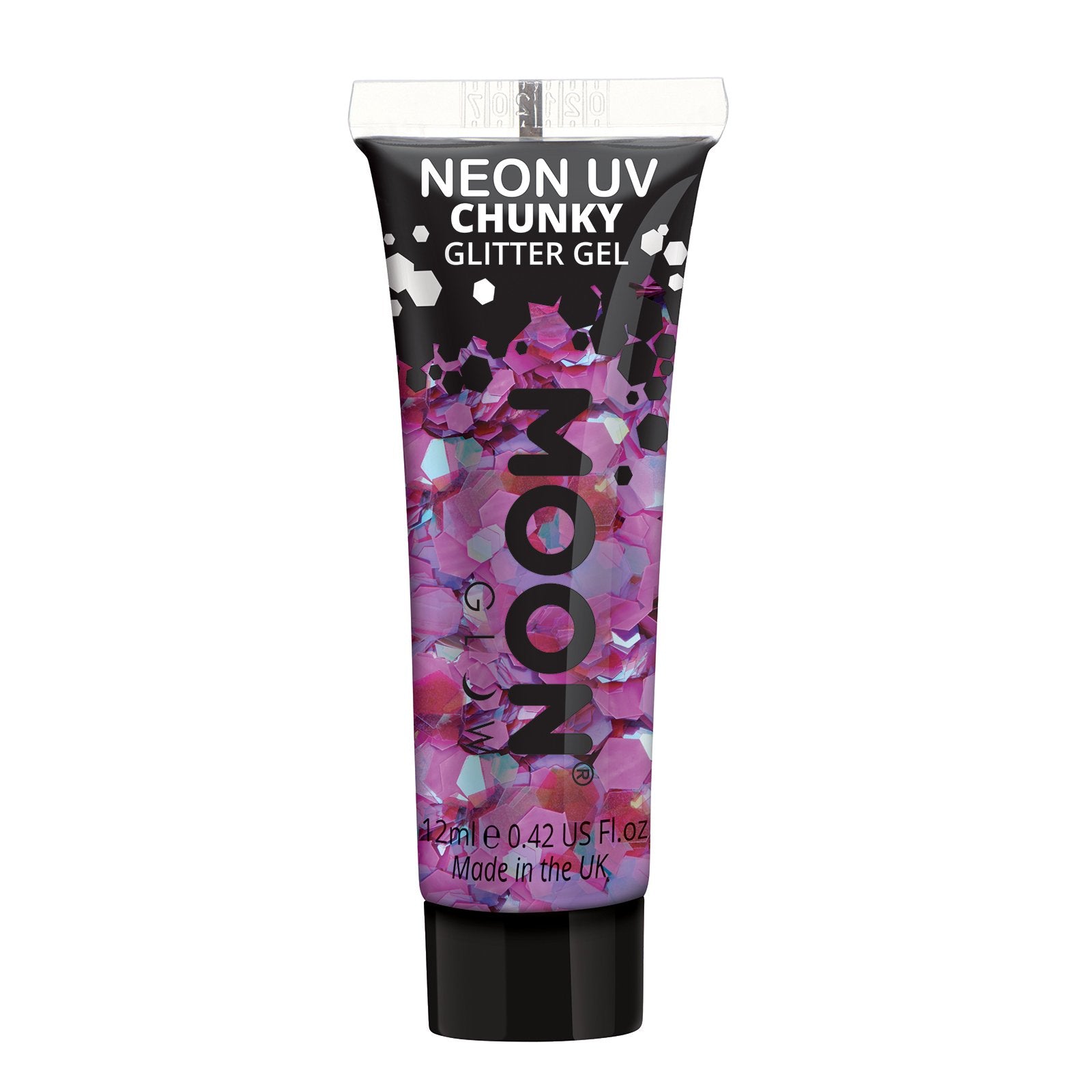 Glitter Neon UV Face & Body Chunky Gel -Clamshell