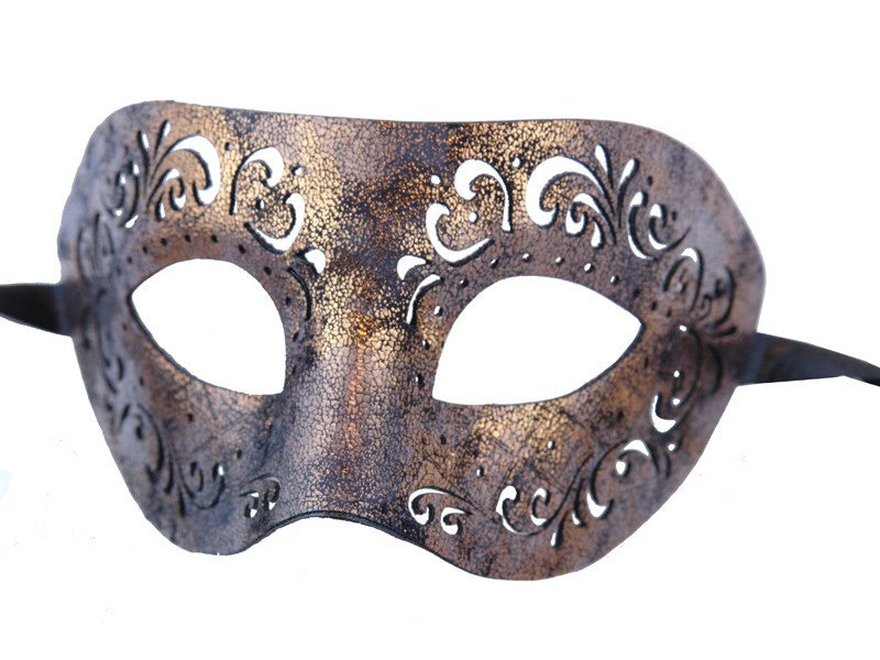 Shiny Faux Leather Cut Eye Mask