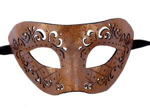 Shiny Faux Leather Cut Eye Mask