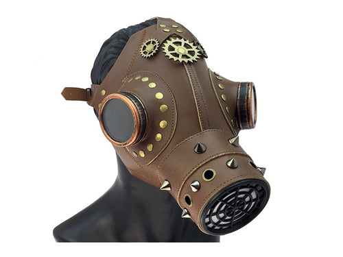 Brown Plague Doctor Mask