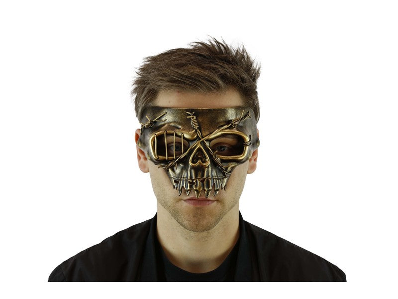 Rugged Wire Skull Half Masks
