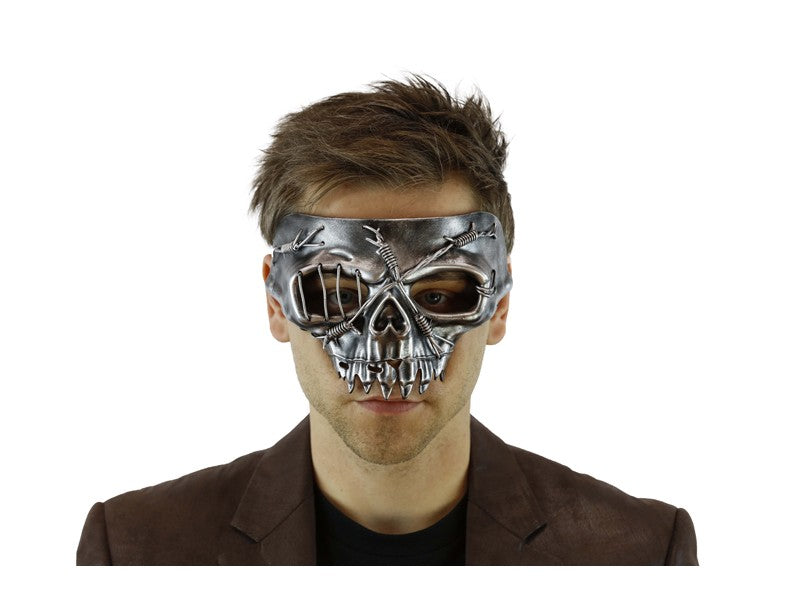 Rugged Wire Skull Half Masks