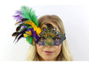 Venetian Eye Mask with Feather