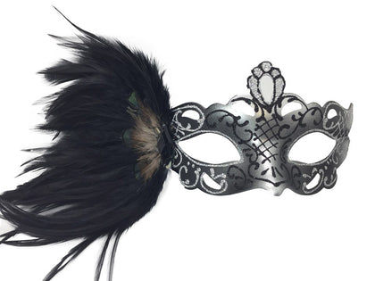 Venetian Mask with Feather