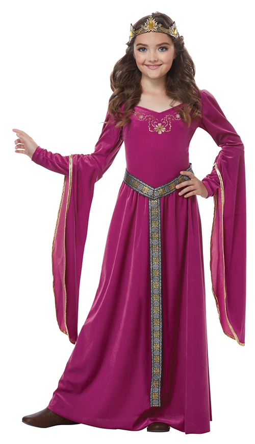 Flowing Princess Gown and Crown