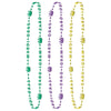 Mardi Gras Crown Bead Necklaces