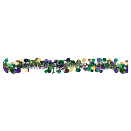 Mardi Gras Dot Garland - Purple, Green & Gold