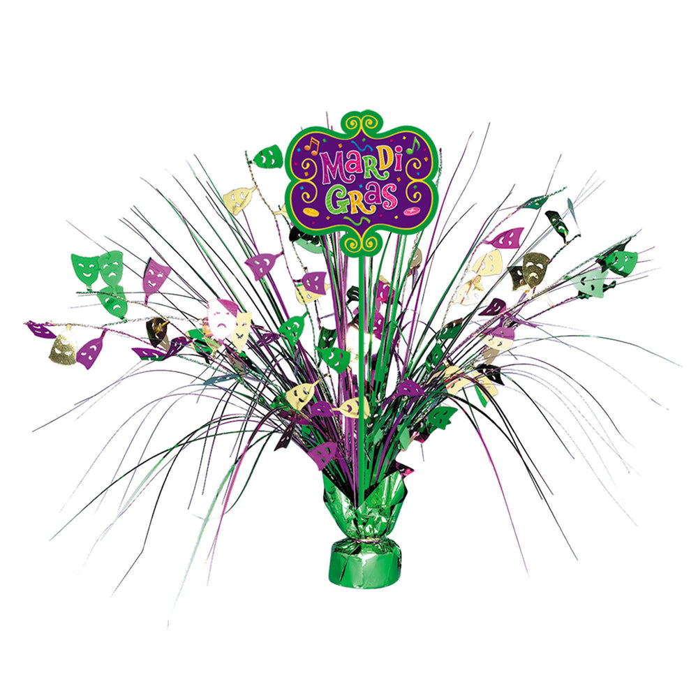Mardi Gras Foil Spray Centerpiece