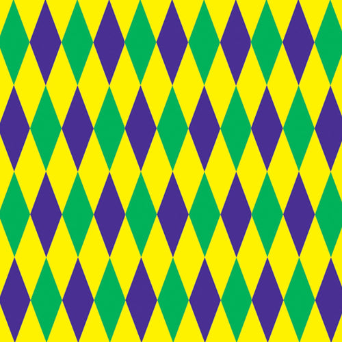 Mardi Gras Harlequin Backdrop 4' x 30' Insta-theme