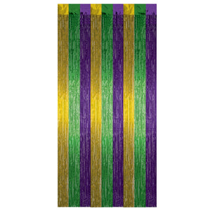 Mardi Gras Metallic Curtain 