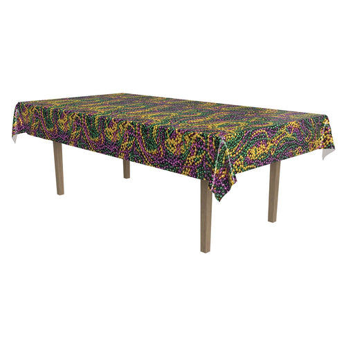 Mardi Gras Plastic Tablecover