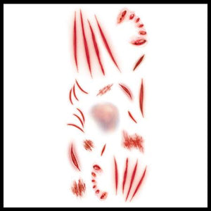 Mauled Trauma Tattoos -Tinsley Transfers TR-111
