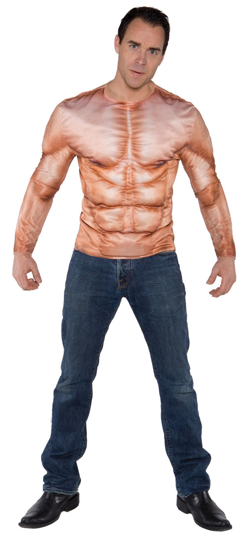 Photo real print on front and back muscle shirt