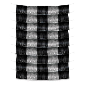 Metallic Fringe Garland Backdrop | Silver
