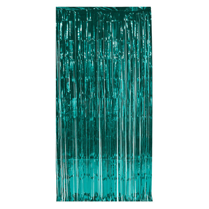 Metallic Gleam N' Curtain Turquoise