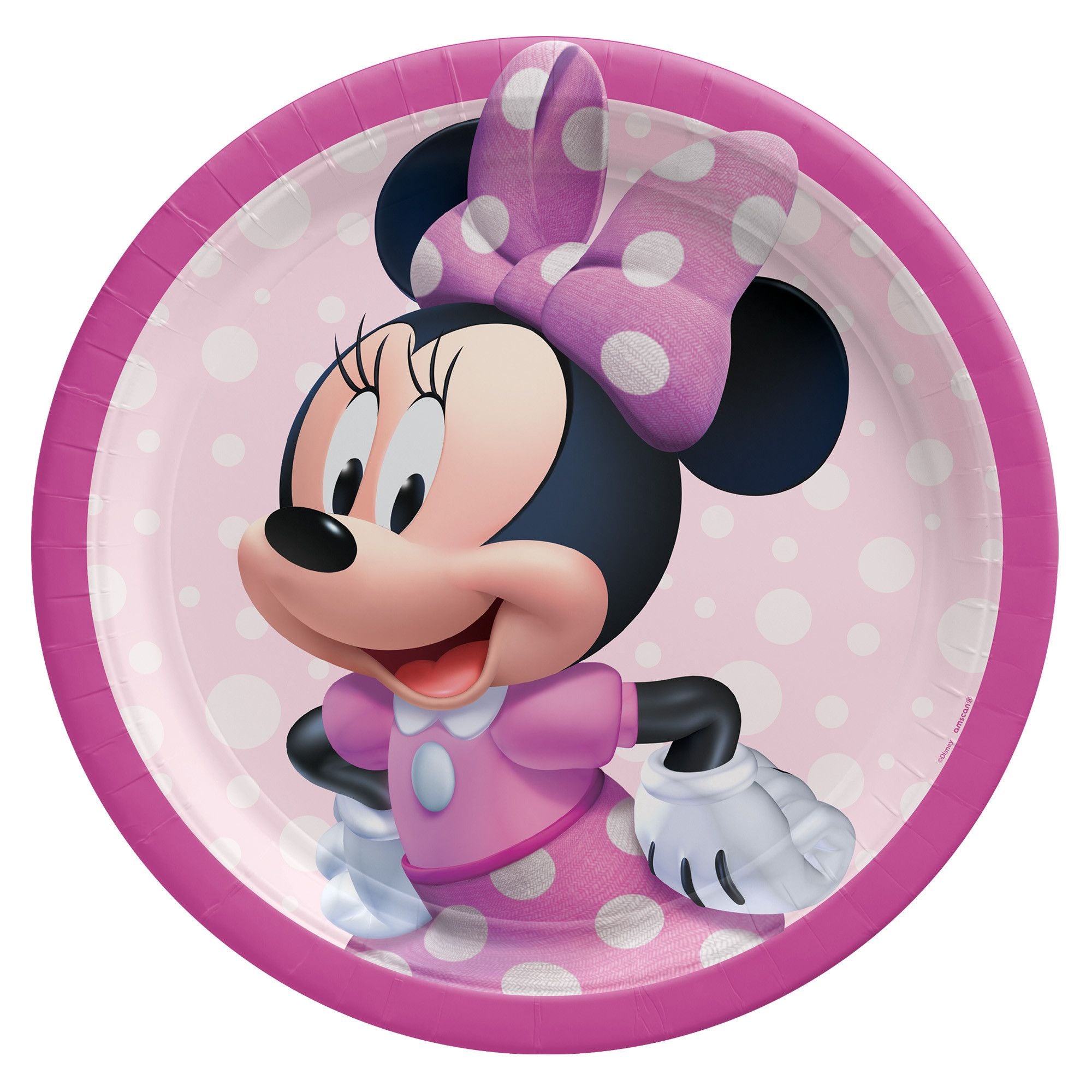 9in Minnie Mouse Forever Plates 8ct | Kid's Birthday