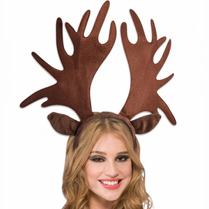 Soft antlers and ears on headband