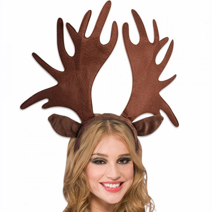 Soft antlers and ears on headband