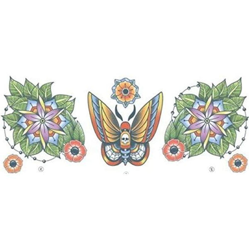 Moth Neck Tattoos | Tinsley Transfers