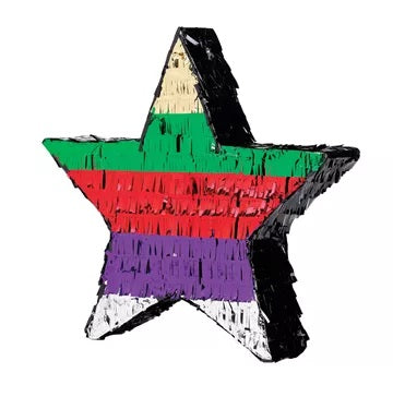 Multi Colored Star Pinata