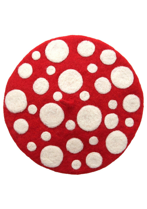 Mushroom Heartfelted Hat