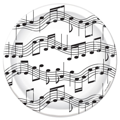 Musical Notes 7in. Plates