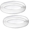 20.75in x 10.5in Oval Trays - Clear