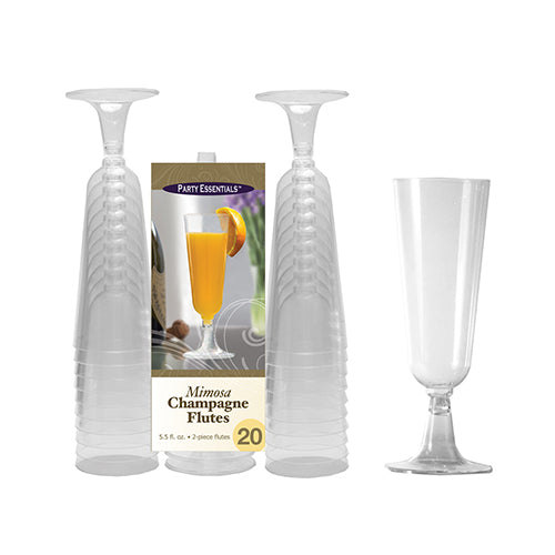 5.5oz. MIMOSA FLUTES 20ct. | Plastics