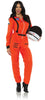 Orange jumpsuit with patches