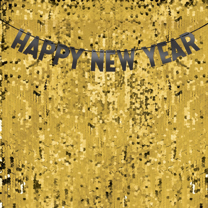 New Years Sequin Backdrop Set  | New Year's Eve