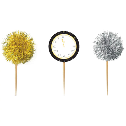 New Years Tinsel and Clocks Picks | New Year's Eve