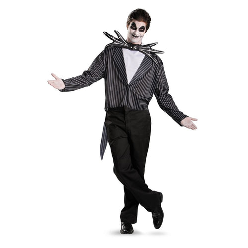 Striped jacket, bowtie and ascot