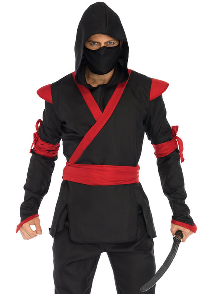 Black with Red Ninja Costume