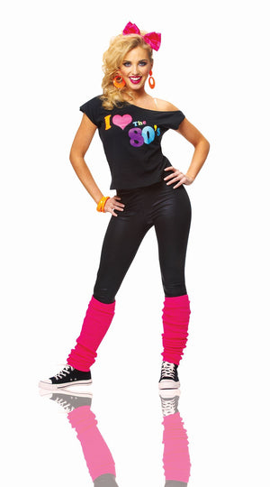 I love the 80's off shoulder shirt