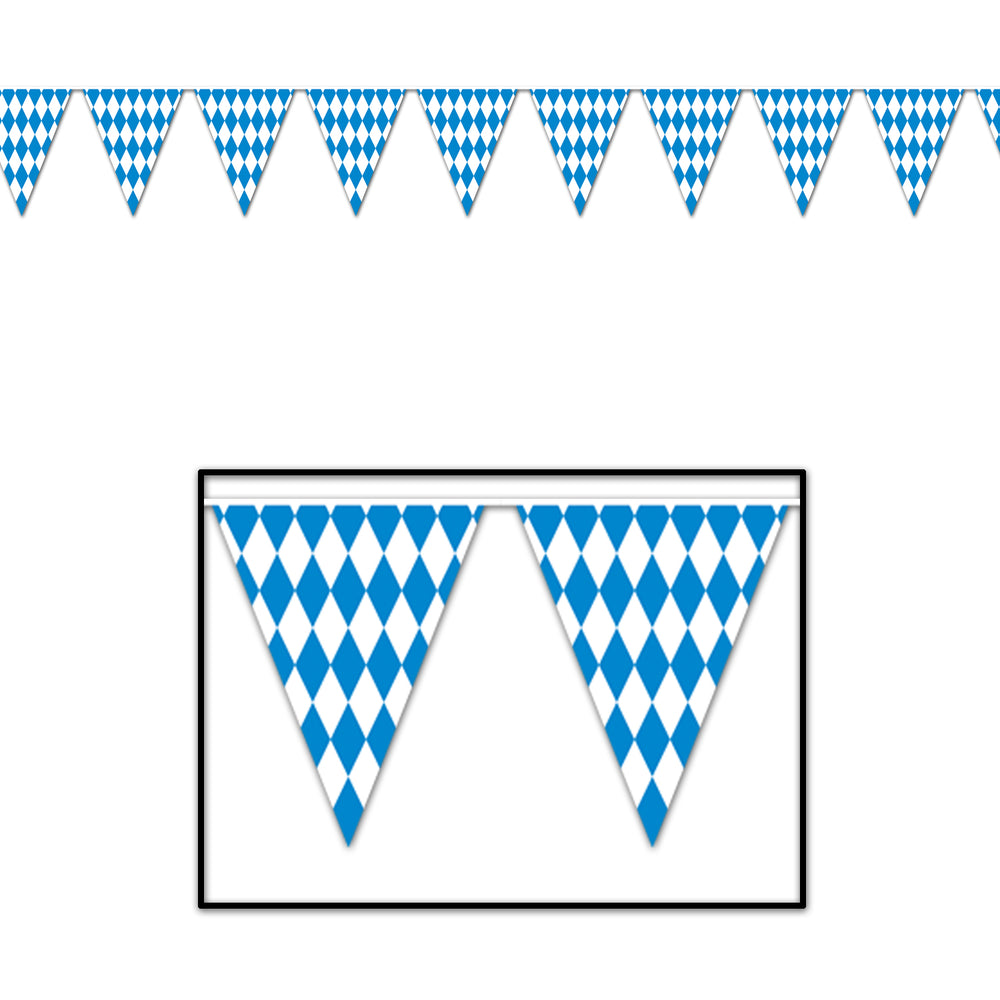 Oktoberfest Pennant Banner 11" x 12'