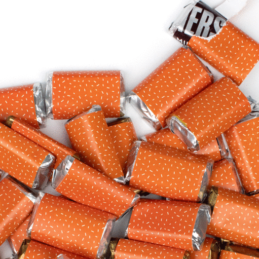 Orange Wrapped Hershey's Miniatures