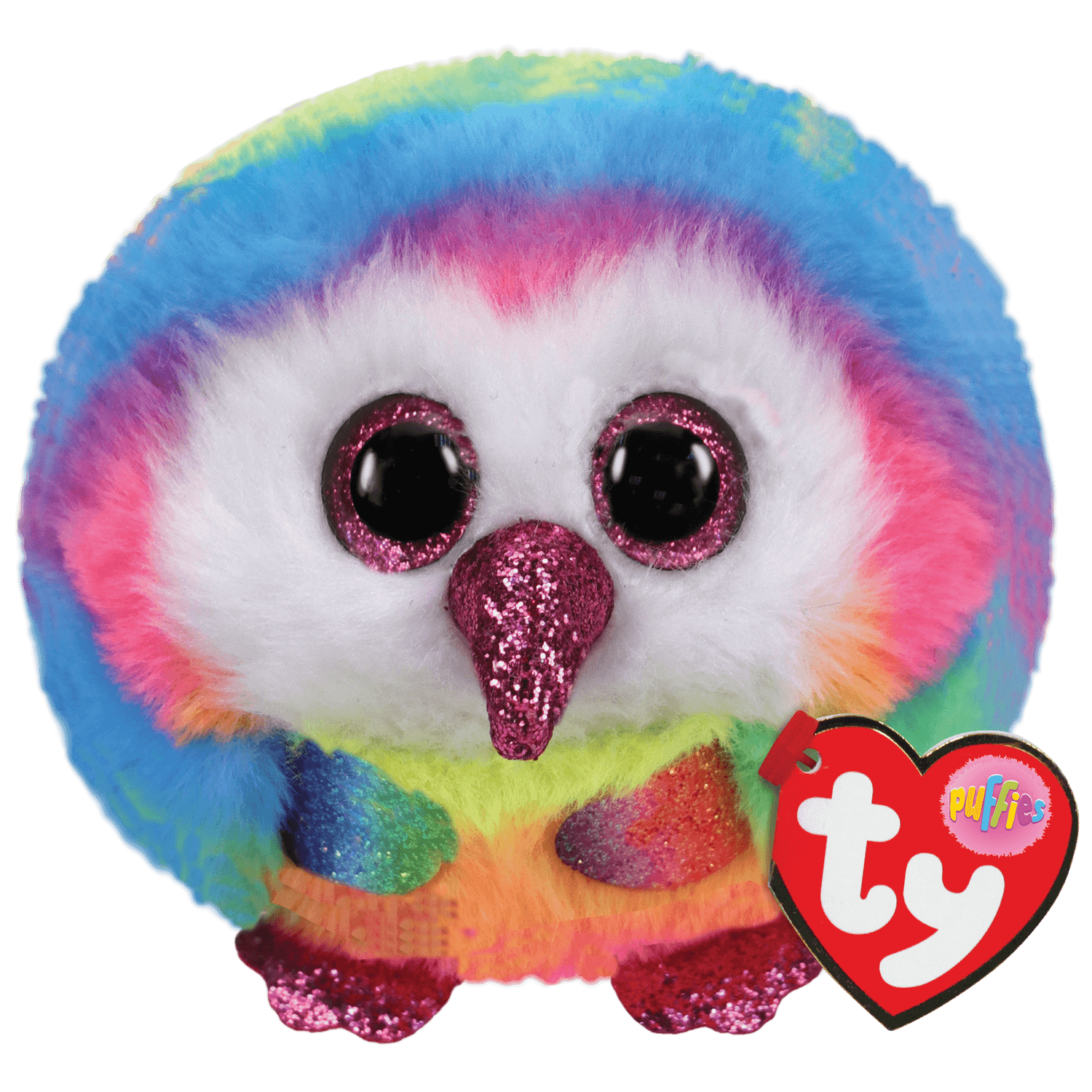 Owen Rainbow Owl | Beanie Boo Puffies