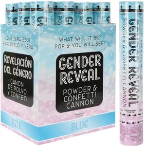 Gender Reveal Confetti & Powder Cannon 1ct | Baby Shower