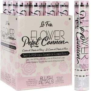 PINK BLUSH 12" FLOWER PETAL CANNON 1pc