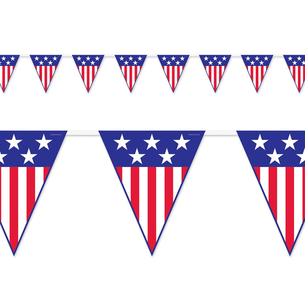Patriotic Pennant Banner
