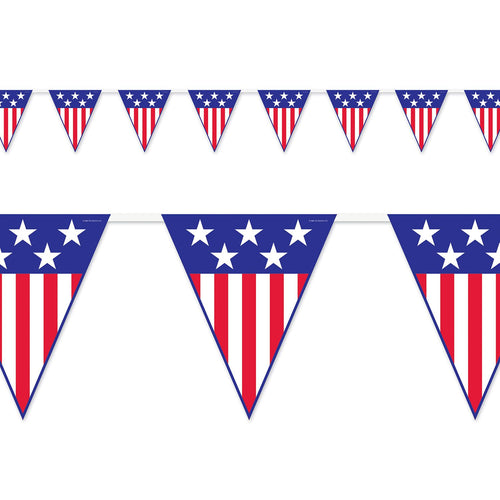 Patriotic Pennant Banner